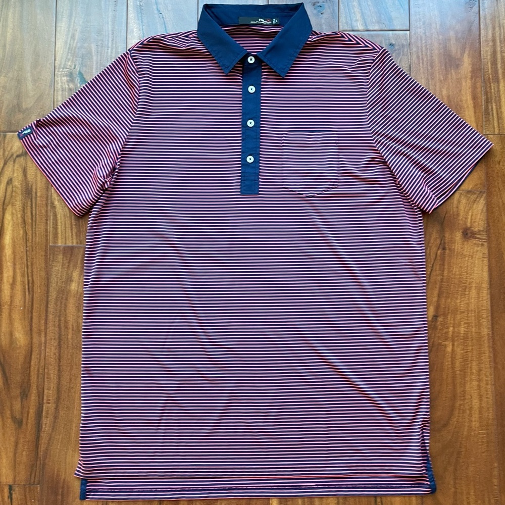 RLX Golf Polo Large Navy/Pink